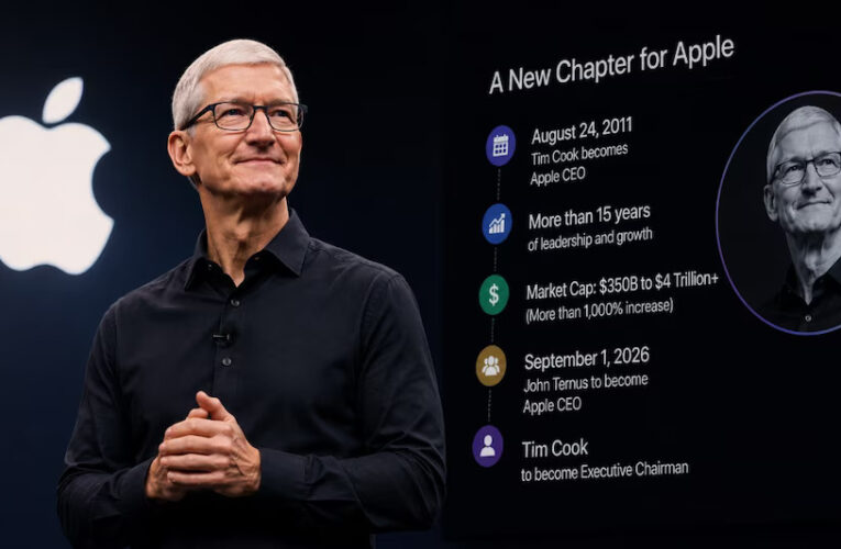 Tim Cook Resmi Mundur dari CEO Apple Setelah 15 Tahun, John Ternus Gantikan
